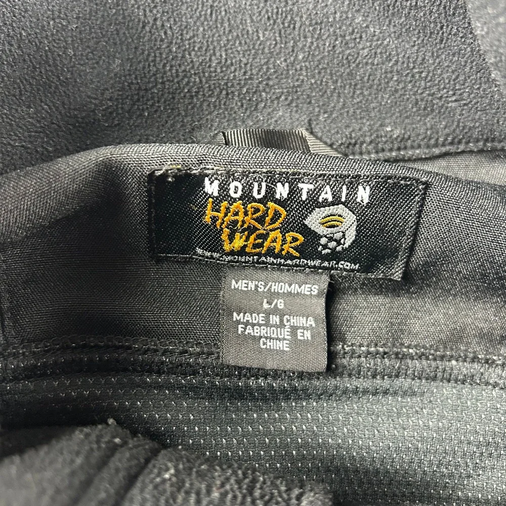 Mountain Hardwear Fleece Vest Mens Large Black Windstopper GORE OM1623 Gorpcore